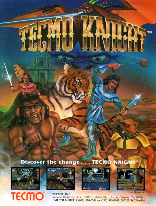 Tecmo Knight Arcade Game Cover